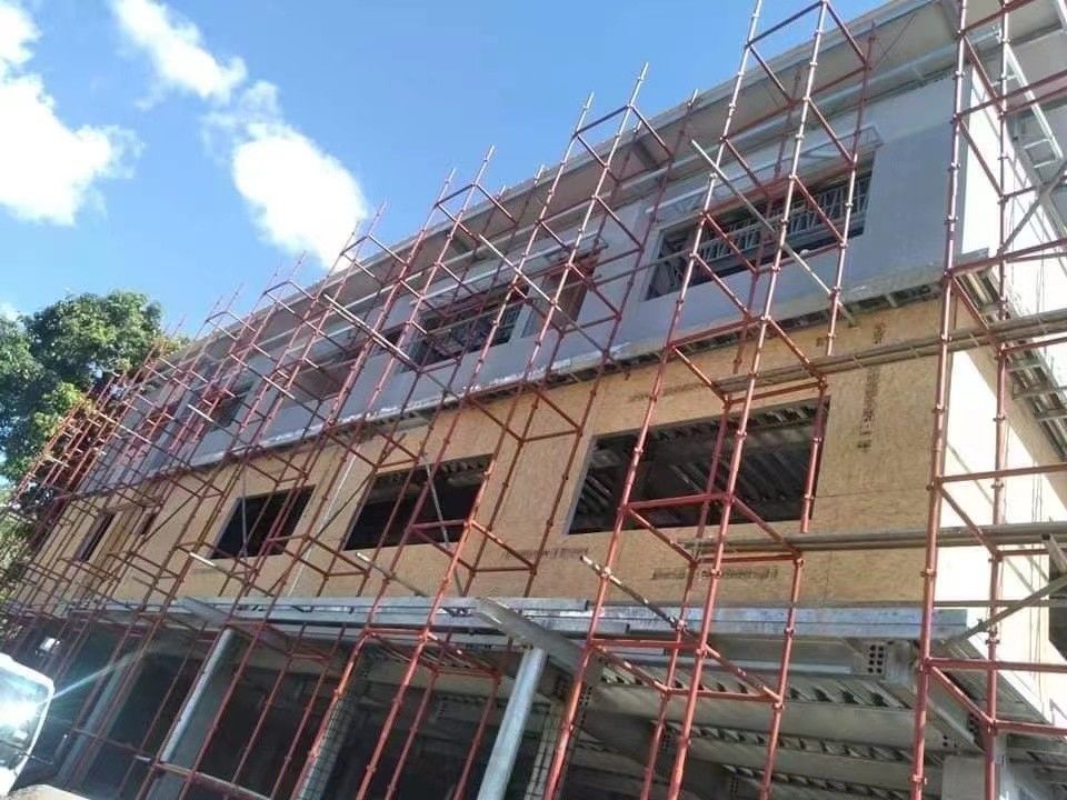 ध्वनि अछूता ढलान छत विला बहु मंजिला हल्के इस्पात गेज घर अस्पताल के लिए