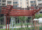 गार्डन पेरगोला गज़ेबो आईएसओ अनुमोदन के लिए व्यावसायिक लाइट स्टील फ्रेम निर्माण